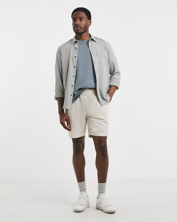 Linen Blend Elasticated Drawcord Short