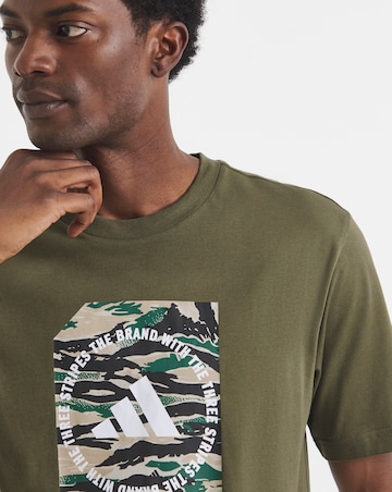 adidas Camo Box Logo T-Shirt