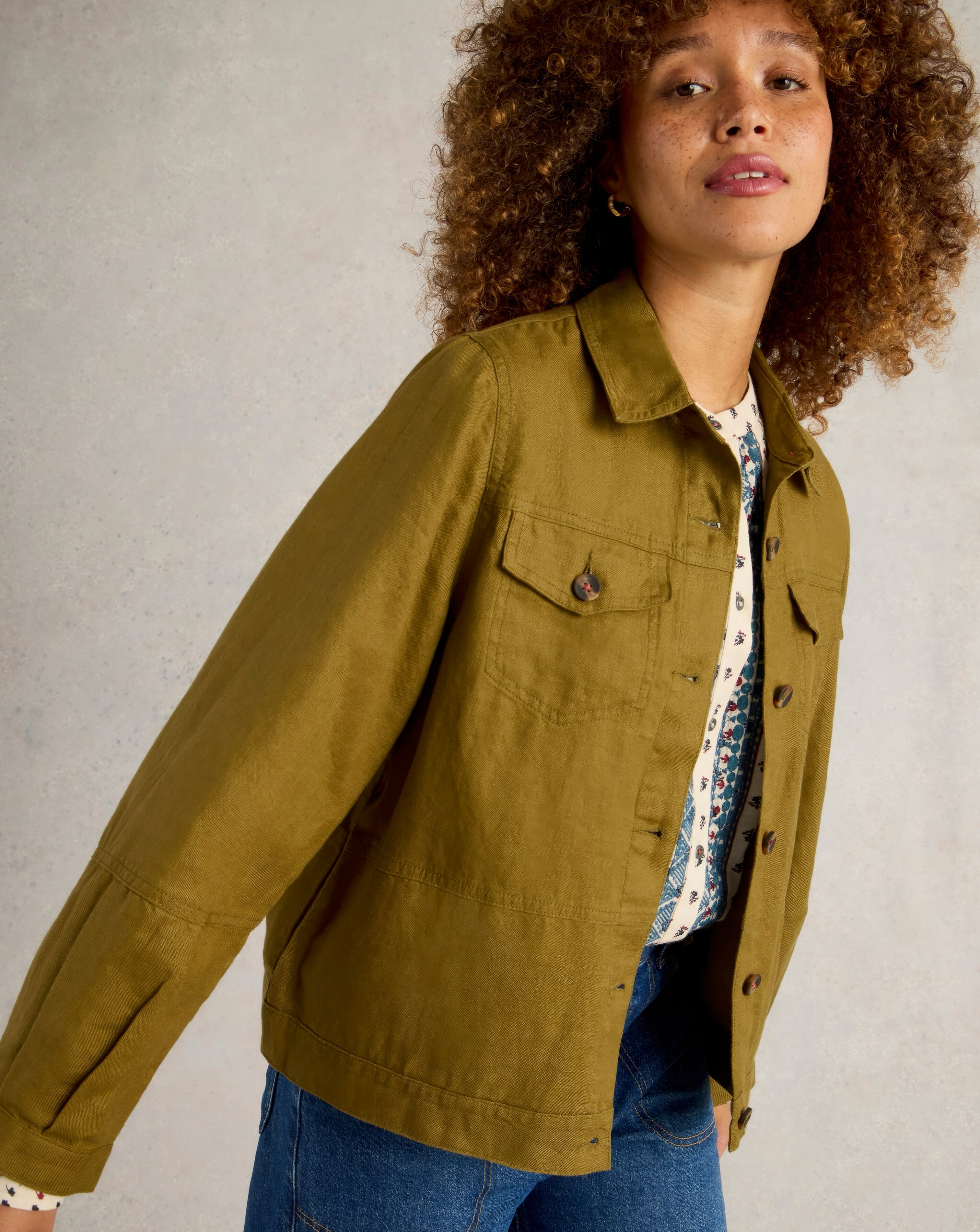 White Stuff Camille Linen Jacket | JD Williams