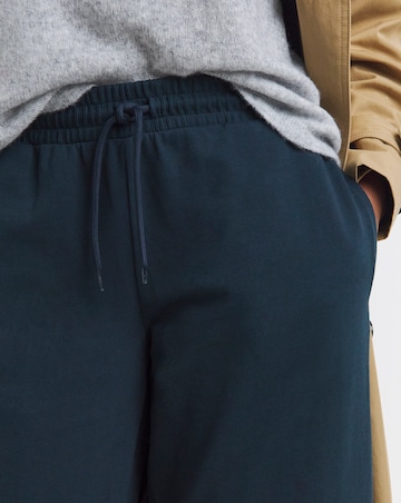 Navy Barrel Leg Joggers