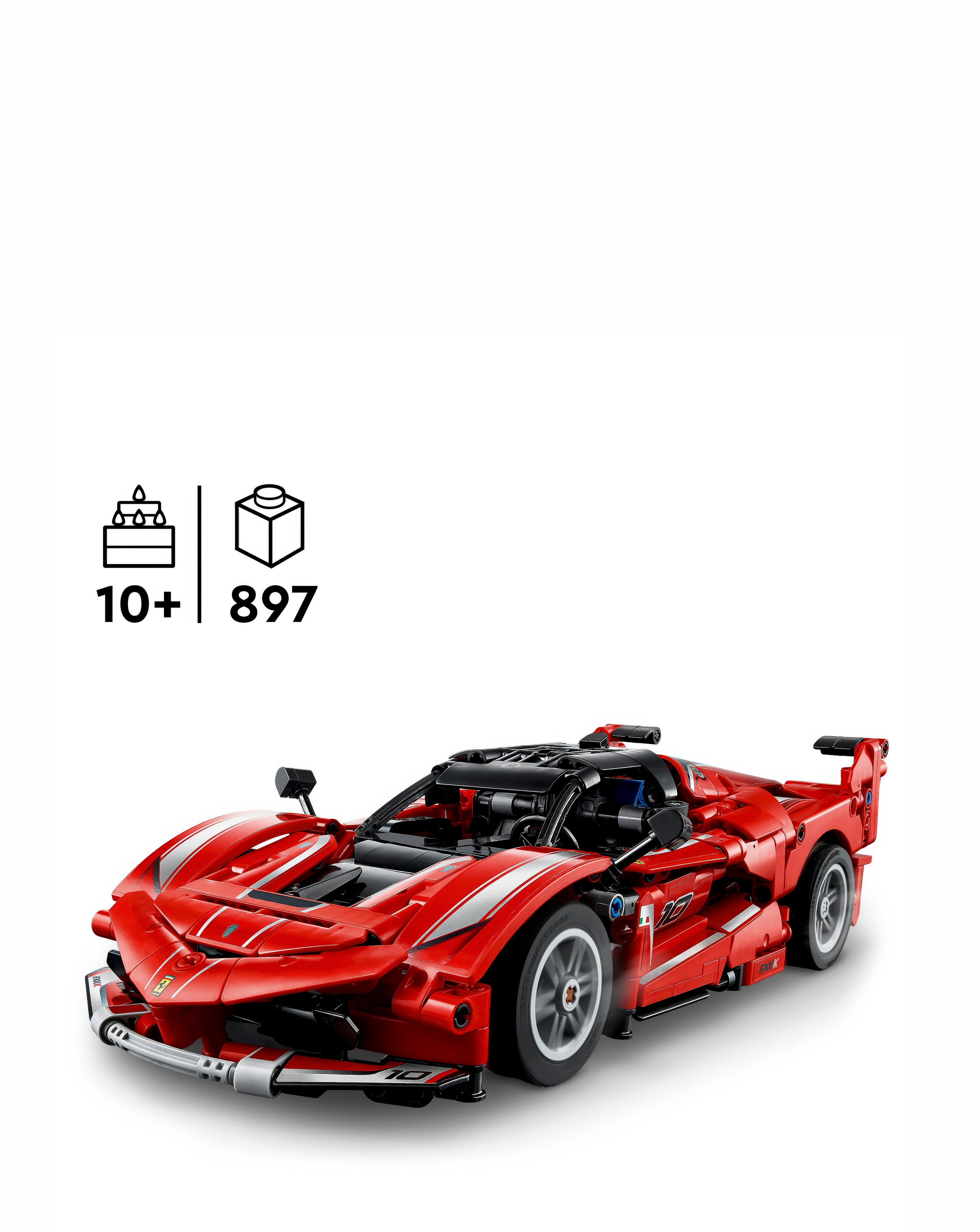 LEGO Technic Ferrari FXX K Set Model Car Kit, STEM Building Toy