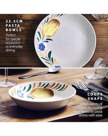 Wade Capri Set of 4 Pasta Bowls