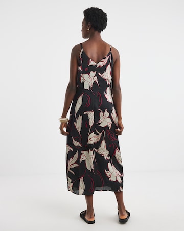 Printed Cami Midi Dress