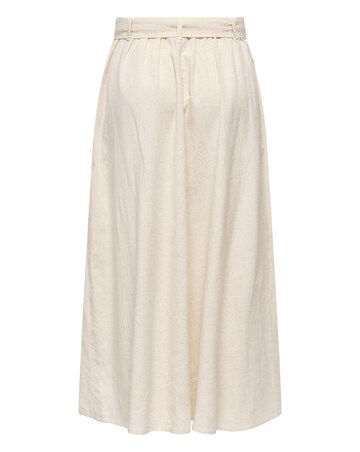 JdY Milan High Waisted Belted Linen Skirt