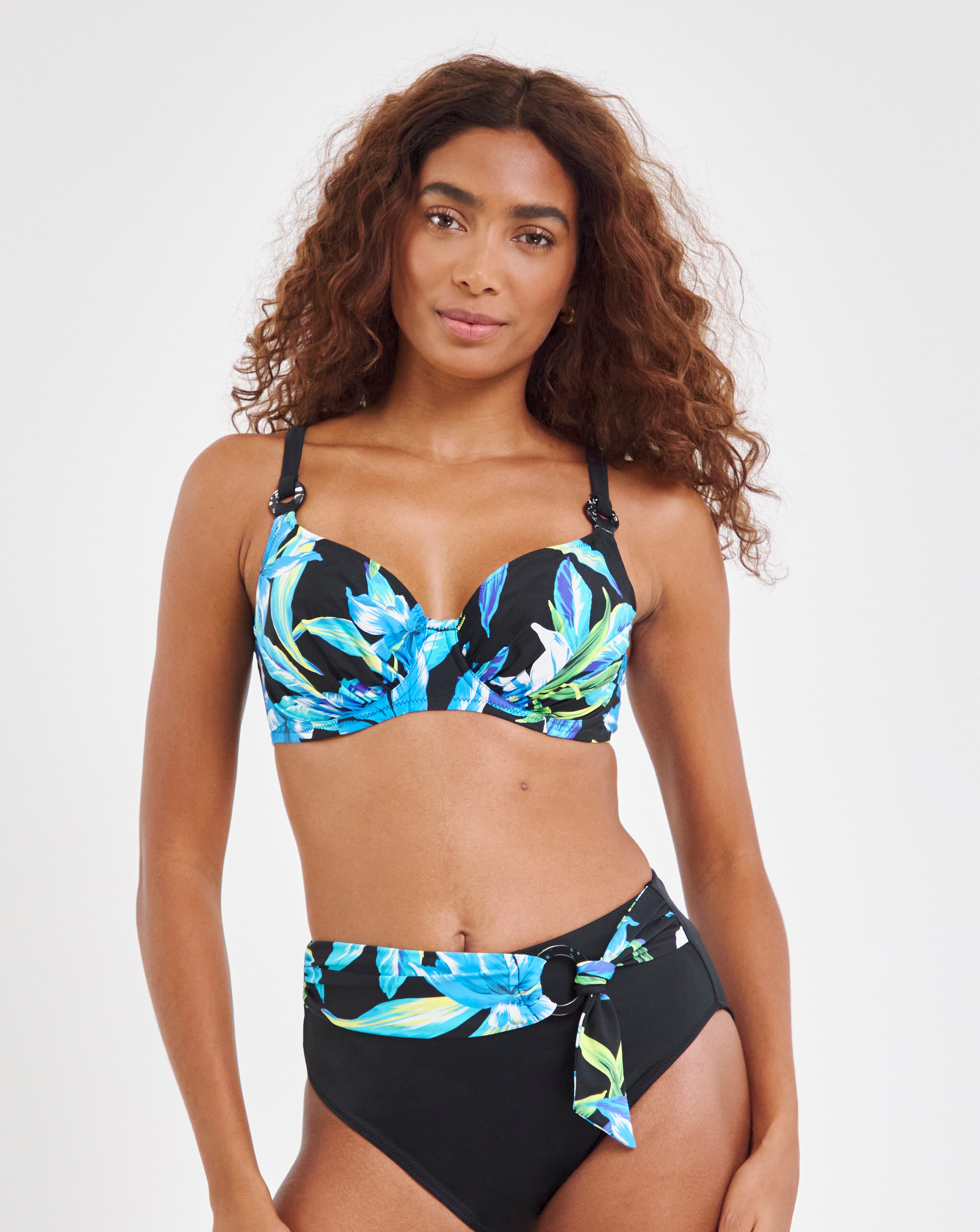 Fantasie Talm Beach Full Cup Wired Bikini Top Black | JD Williams
