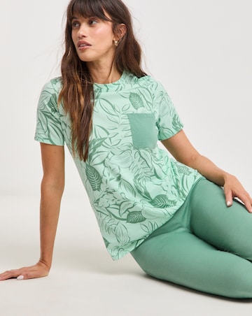 Value Pyjama Set Leaf Print