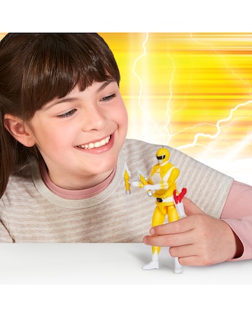 Mighty Morphin Power Rangers Auto Morphin Yellow Ranger Figure