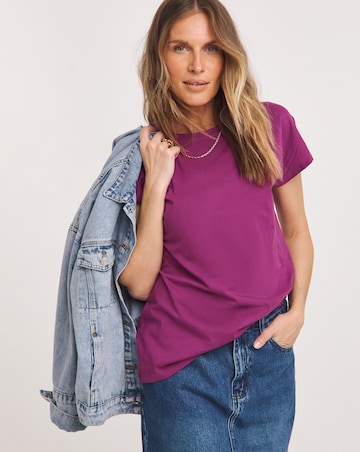 Purple Relaxed Short Sleeve T-Shirt