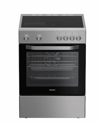 Hotpoint H6V5KMX/UK 60cm Electric Single Cooker with Multiflow - Stainless Steel