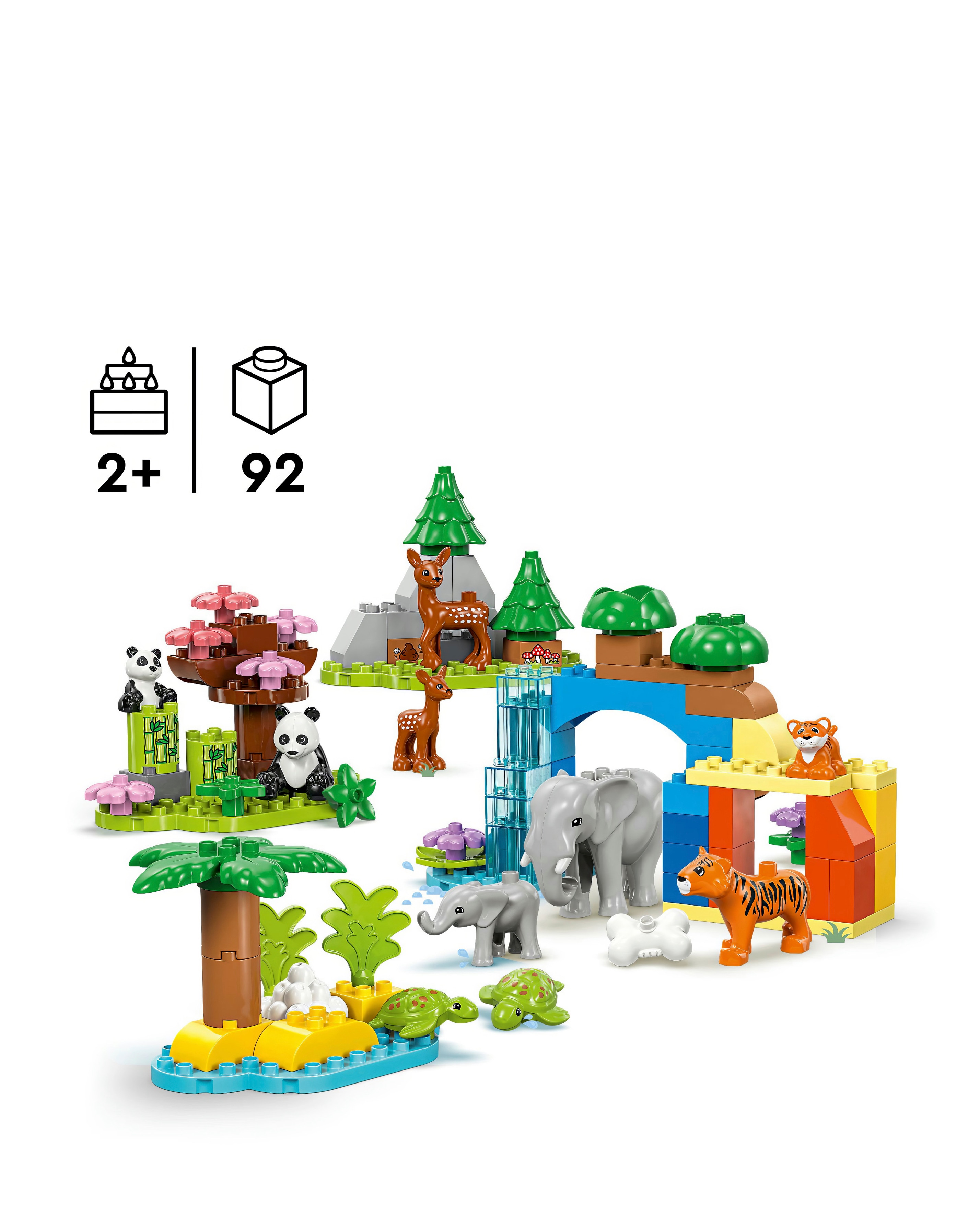 LEGO DUPLO 3in1 Wild Animal Families Learning Toy Set 10446 | JD
