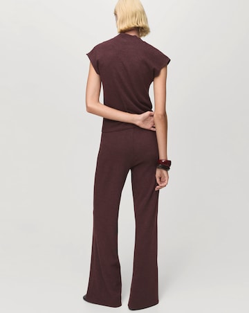 Mango Relaxed Flare Trousers