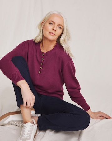 Julipa Pure Cotton Henley Jumper