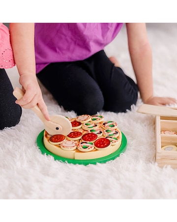 Melissa & Doug Wooden Pizza Party Play Set