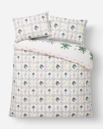 Ariana Palm Cotton Blend Duvet Cover Set