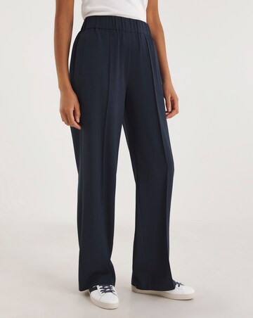 Deep Navy Wide Leg Trousers