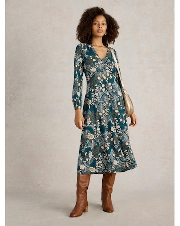 White Stuff Megan Jersey Midi Dress