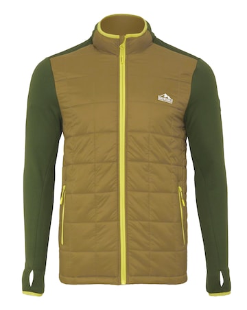 Snowdonia Square Padded Hybrid Zip Up Jacket