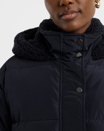 Navy Maxi Padded Coat