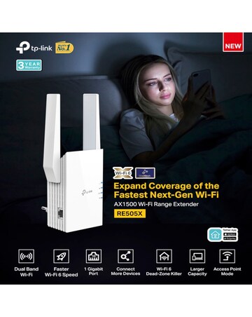 TP-Link AX1500 Dual Band Wi-Fi 6 Range Extender