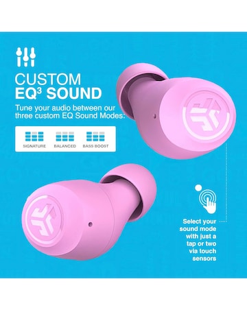 JLAB GO Air Pop True Wireless Earbuds - Pink