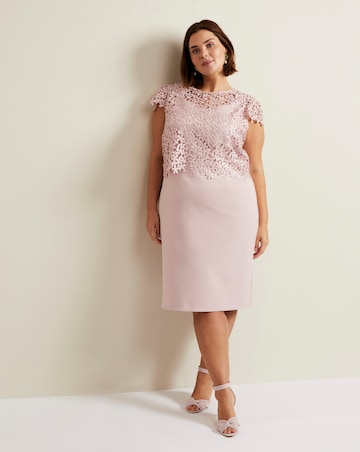 Phase Eight Daisy Lace Double Layer Dress