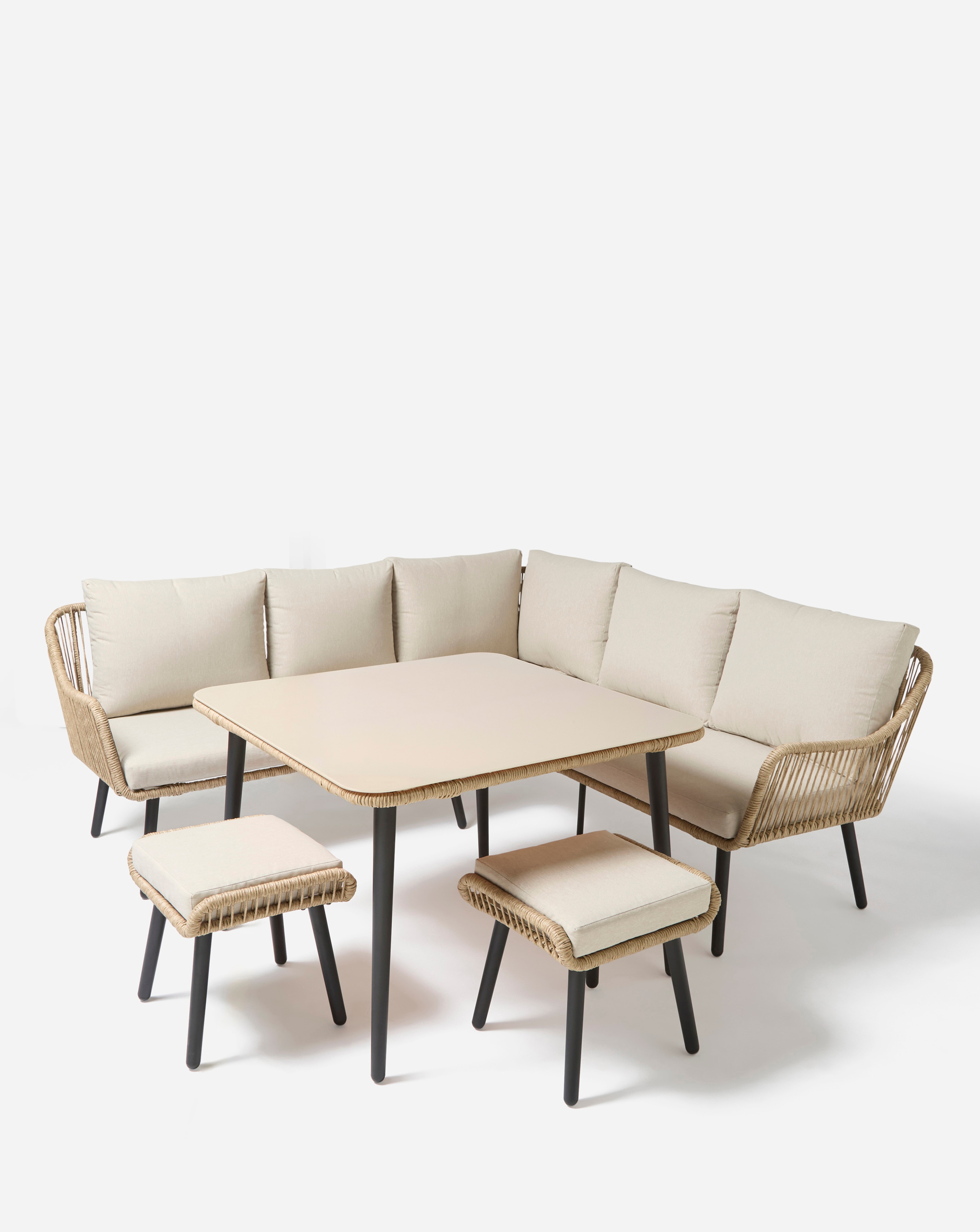 Malta Seater Steel Corner Sofa Set Malta Corner Sofa Set JD Williams