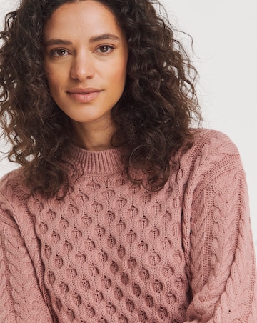 Cable Crew Neck Tunic