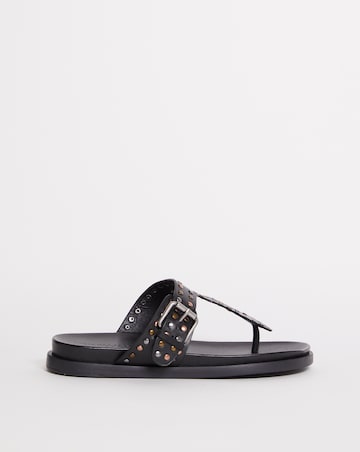 Leather Toe Post Sandal EEE Fit