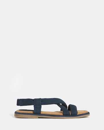 Violeta Tubular Leather Flat Sandals - Extra Wide Fit (EEE)