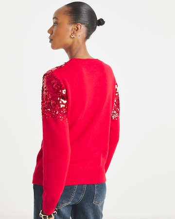 Red Sequin Jumper