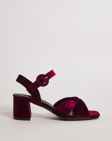 Velvet Crossover Vamp Sandals - Extra Wide Fit (EEE)