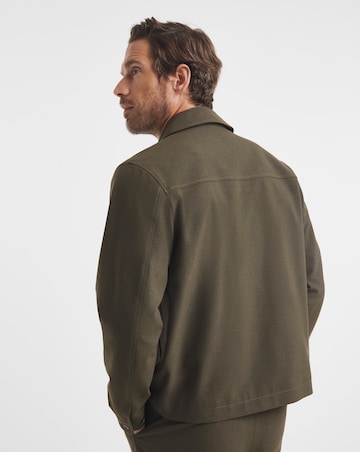 Tailored Zip Through Harrington Jacket
