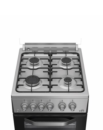 Hotpoint HDG5GCX 50cm Gas Double Cooker - Stainless Steel + installation
