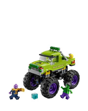 LEGO Marvel The Hulk Truck vs. Thanos Super Hero Building Toy Vehicle 76312