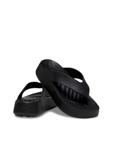 Crocs Black Getaway Platform Toe Post Sandal