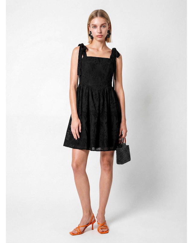 Lovedrobe Broderie Strappy Mini Dress
