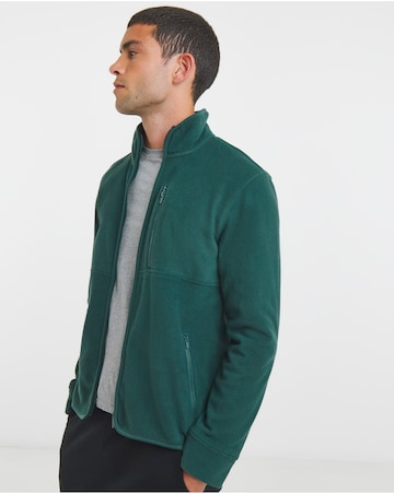 Microfleece Full Zip Jacket-Green