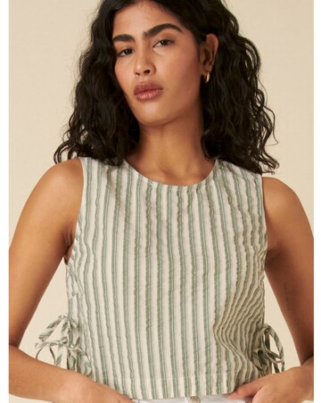 Nobody's Child Green Stripe Swing Top