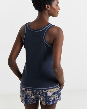 Pretty Secrets (2 Pack) Ribbed Vest Pyjama Short Sets