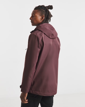 Burgundy Fleece Lined Waterproof Anorak