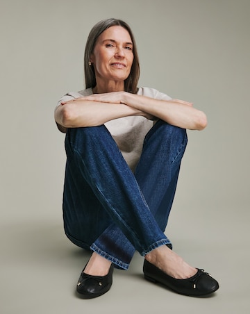 Talia Leather Ballerina Shoes Extra Wide EEE Fit