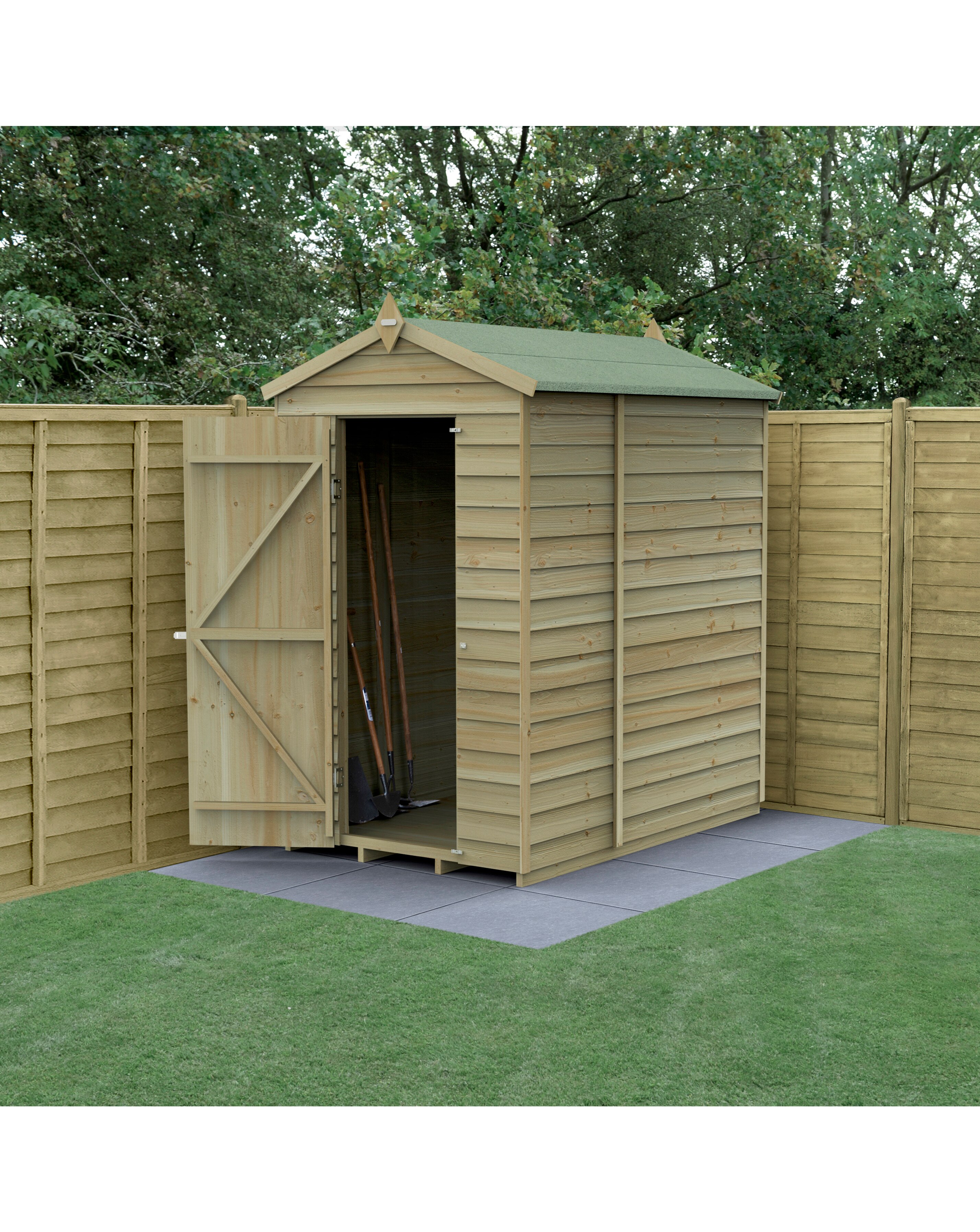 4LIFE Apex Shed 4x6 - Single Door - No Windows (Home Delivery)