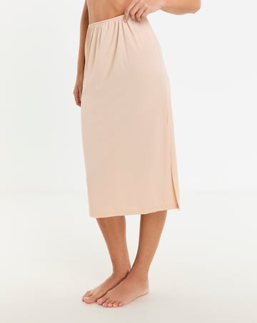 Pretty Secrets 2 Pack Half Slips Length 27in - Black/Almond