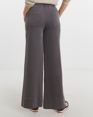 Mocha Jersey Wide Leg Trouser