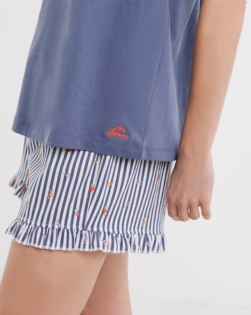 Joe Browns Nautical Short Pyjama Set Blue Multi