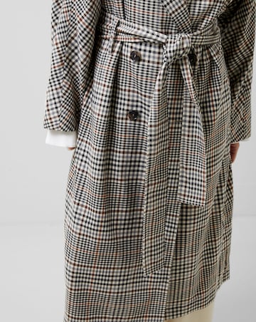 French Connection Dandy Check Trench Coat