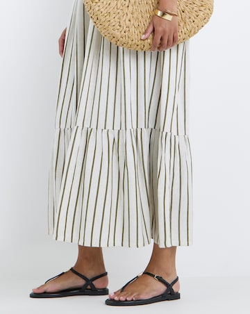 Rocky T Bar Hardware Detail Flat Sandals - Wide Fit (E)