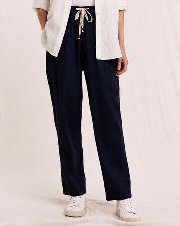 Julipa Petite Tapered Linen Trousers