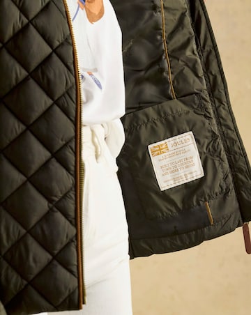 Joules Braemar Luxe Showerproof Quilted Coat