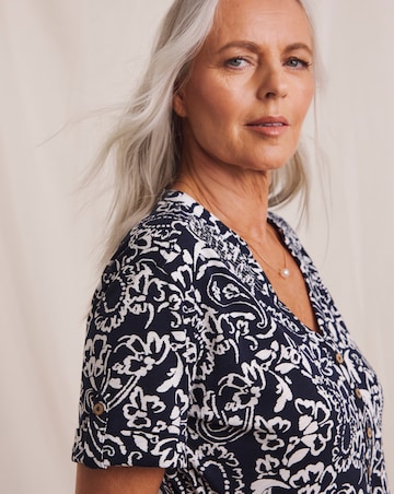 Julipa Turn Up Cuff Pure Cotton Dress